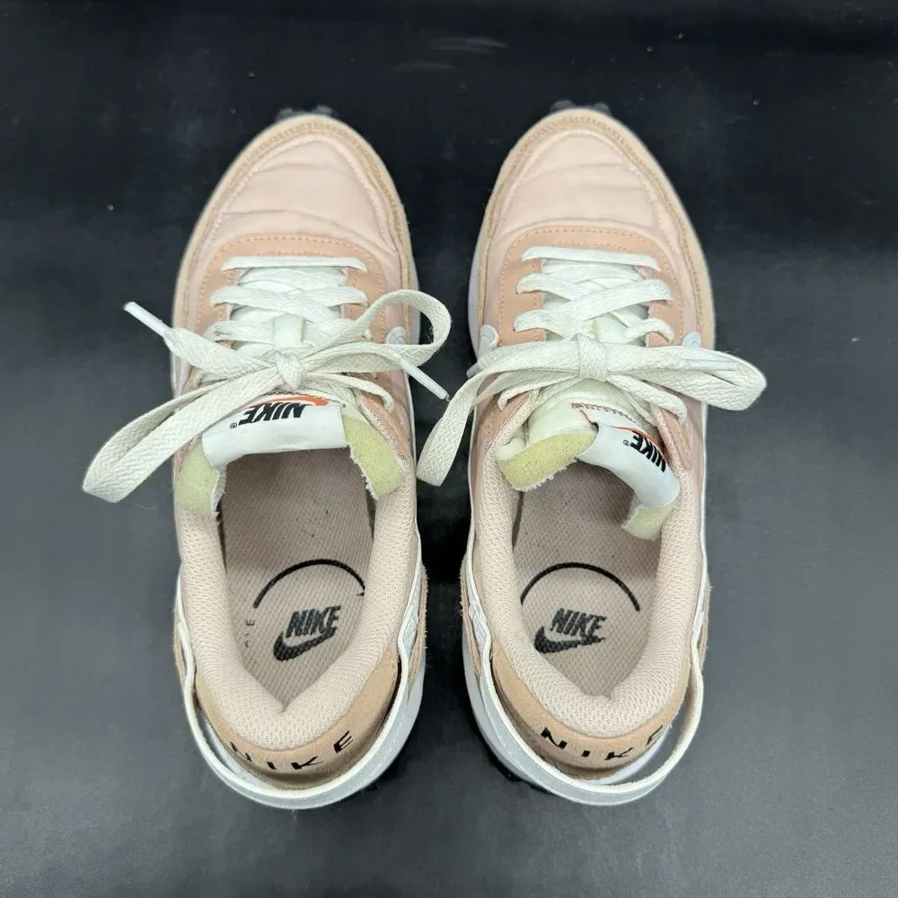 Nike Women's Pale Pink and White Athletic Sneakers